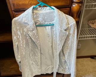 Allegra K Women's Sequin Blazer