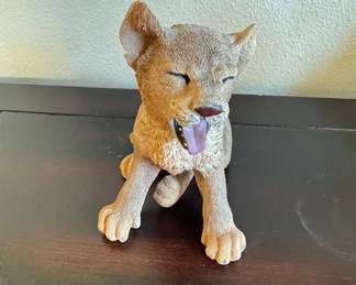 Lion Cub Yawning Figurine