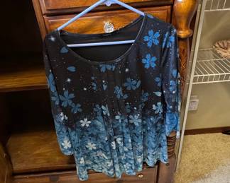 VALIOIA Women's Floral Print Tunic Top