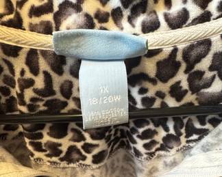 Women's Leopard Print Fleece Jacket