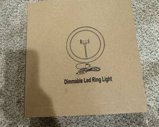 10 Inch Dimmable LED Ring Light with Tripod Stand and Phone Holder