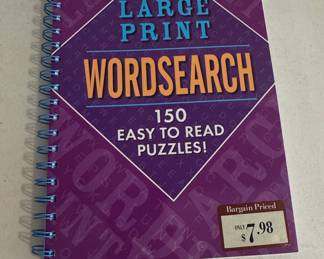 Large Print Wordsearch Puzzle Book