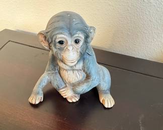 Ceramic Monkey Figurine