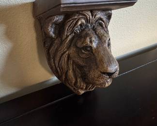 Lion Head Corbel Shelf Bracket