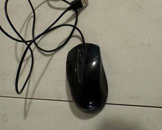Black Wired USB Computer Mouse