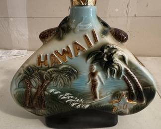 Jim Beam "The Aloha State" Hawaii Ceramic Decanter