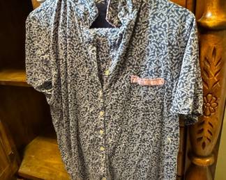 Vintage Floral Print Pajama Top