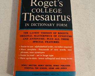 The New American Roget's College Thesaurus in Dictionary Form