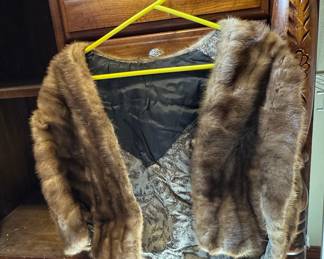 Mink Fur Stole with Pockets