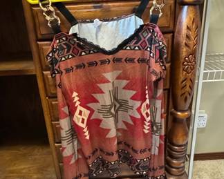 ChicYea Southwestern Print Blouse