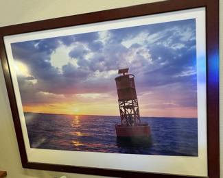 Buoy at Sunset Framed Print by Rick Berk