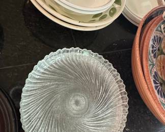 Arcoroc Seabreeze Swirl Glass Plate