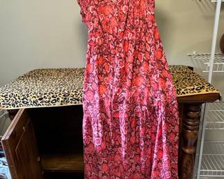 Women's Floral Print Tiered Maxi Dress