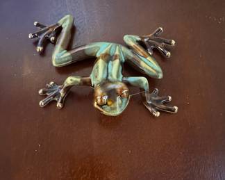 Golden Pond Collection Ceramic Frog Figurine