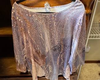 Women's Abstract Print Long-Sleeve Top XL