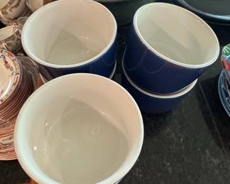 Blue and White Ceramic Ramekins
