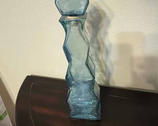 Blenko Glass Spool Decanter