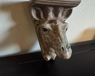 Telle M. Stein Giraffe Head Shelf Bracket