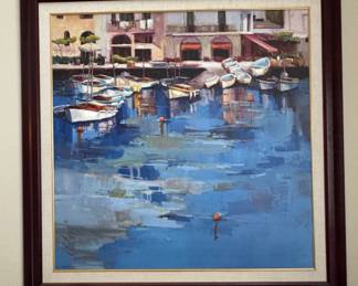 Marina Scene Oil Painting by Michael McCarry
