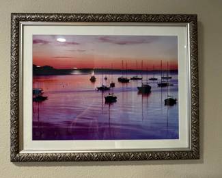 Stupell Industries Distant Boats at Sunset Framed Art