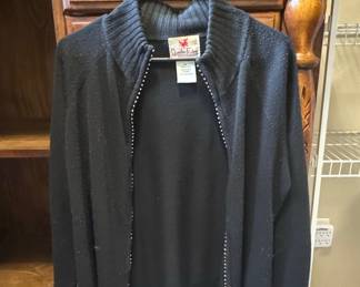 Quaker Factory Women's Zippered Cardigan