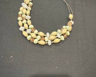 Multi-Strand Beaded Necklace with Mixed Beads