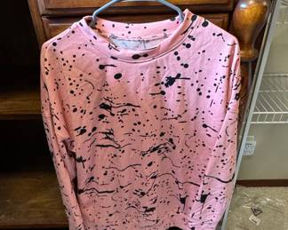 Pink Paint Splatter Sweatshirt