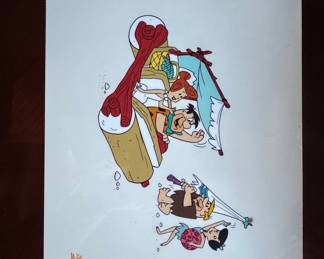The Flintstones "Beach Blanket Bedrock" Limited Edition Serigraph
