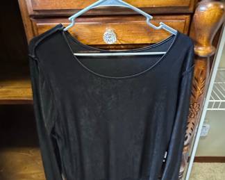 Chico's Black Long Sleeve Top