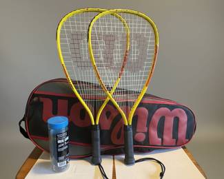 Wilson Xpress Hyper Alloy Racquetball Racquets with Wilson Bag