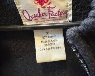 Quaker Factory Women's Zippered Cardigan