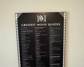 101 Greatest Movie Quotes Poster