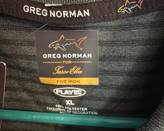 Greg Norman For Tasso Elba "Five Iron" Play Dry Polo Shirt
