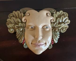 Carruth Studio Flora Face Plaque