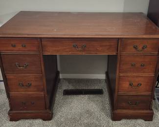 Vintage Solid Wood Cherry Finish Desk