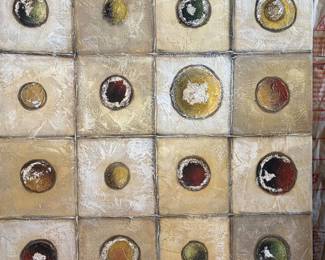 Signed mixed media oil on canvas original Benjamin Parker
