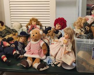 A Large Assortment of Dolls
