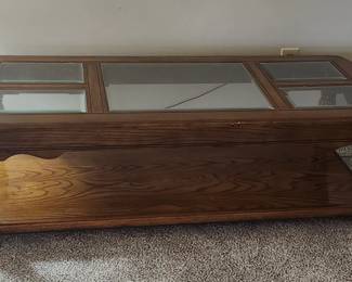 Oak and Glass Coffee Table