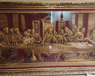 Magnificent Lighted Picture of The Last Supper