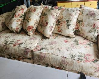 Vintage Floral Pattern Couch