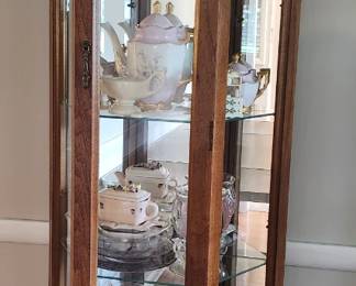 Pulaski Solid Oak Hexigon Curio Cabinet (1 of 2)