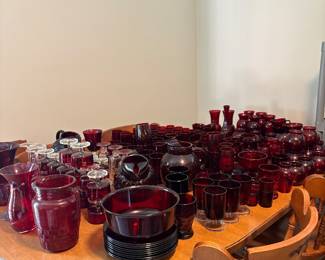 More Cranberry Glass by Arcoroc (French) and Anchor Hocking
