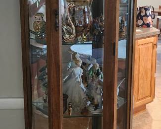 Pulaski Solid Oak Hexigon Curio Cabinet (2 of 2)