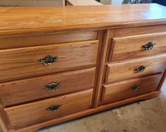 6 Drawer Wood Dresser