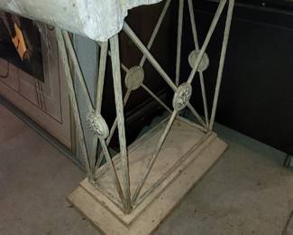 Marble and Metal Stand