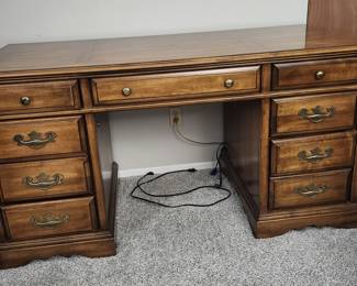 Chestnut Finish Executive Desk