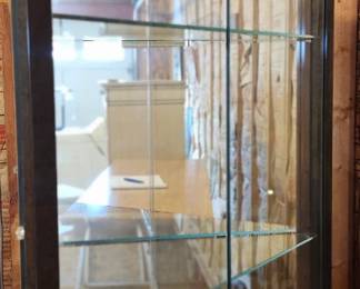Corner Wood/Glass Curio Cabinet