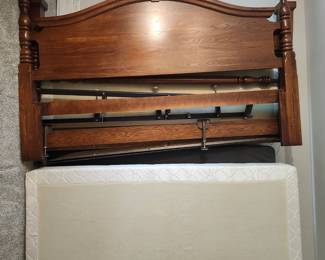 Vintage King Size Bed with Matress