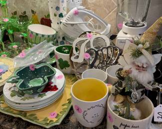 Vintage and modern decor, housewares, linens and pottery