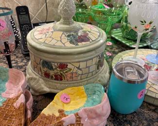 Vintage and modern decor, housewares, linens and pottery